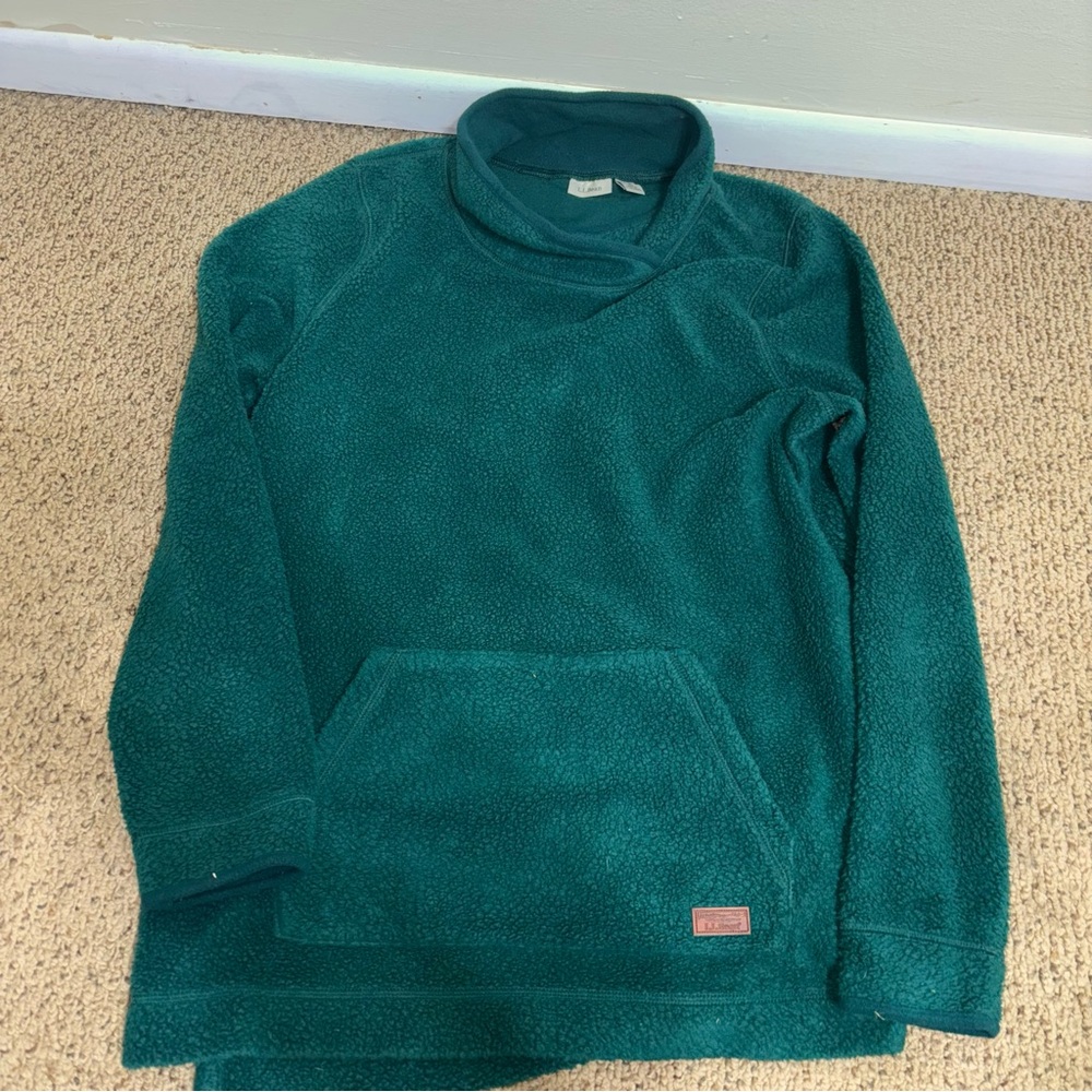 L.L Bean Women Size Medium Teal Sweater
